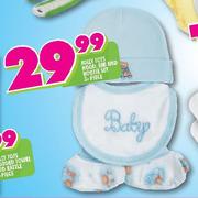 Jolly Tots Hood, Bib & Bootie Set-3 Piece