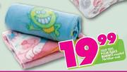Jolly Tots Polar Fleece Blankets Assorted-70 x 100cm Each