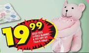 Jolly Tots 2-Piece Blanket & Toy Gift Set-75 x 100Cm
