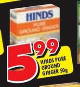  Hinds Pure Ground Ginger-50gm Each