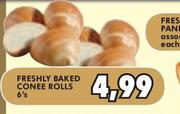 Freshly Baked Conee Rolls -6's