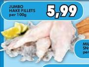Jumbo Hake Fillets-100gm