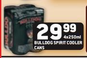 Bulldog Spirit Cooler Cans-4X250ml