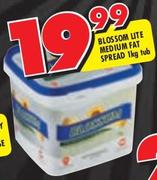 Blossom Lite Medium Fat Spread-1kg Tub