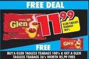 Glen Tagless Teabags-100's