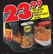 Koo Baked Beans In Tomato Sauce-4 x 410gm