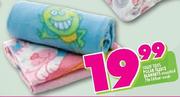 Jolly Tots Polar Fleece Blankets-70x100Cm Each