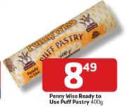 Penny Wise Ready To Use Puff Pastry - 400gm