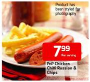 PnP Chicken Chilli Russian & Chips-Per Serving