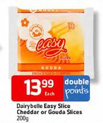 Dairybelle Easy Slice Cheddar Or Gouda Slices-200g Each