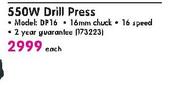 Ryobi 550W Drill Press-DP16 Each