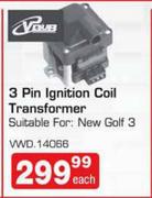 Voub 3 Pin Ignition Coil Transformer-Each
