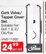 Cork Valve/Tappet Cover Set-Per Set