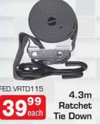 4.3m Ratchet Tie Down-Each