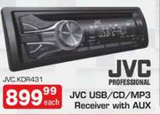  JVC USB/CD/MP3 Receiver With AUX-Each