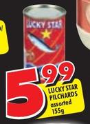 Lucky Star Pilchards Assorted-155g
