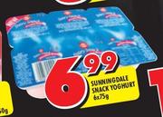 Sunningdale Snack Yoghurt Assorted-6 x 75g