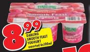 Darling Smooth Feast Yoghurt-6 x 100ml