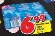 Sunningdale Snack Yoghurt-6 x 75gm