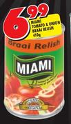 Miami Tomato & Onion Braai Relish-410gm