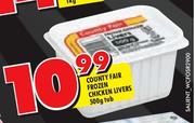 County Fair Frozen Chicken Livers Tub-500g