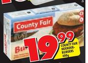 County Fair Hoender Burgers-400g