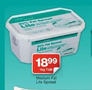 Medium Fat Lite Spread-1kg Tub