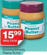 Crunchy/Smooth Peanut Butter - 400g Each