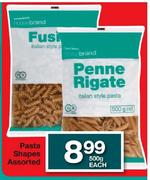 Pasta Shapes Assorted-500g Each