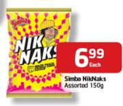 Simba Niknaks Assorted-150g Each