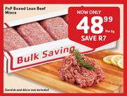 PnP Boxed Lean Beef Mince - Per Kg