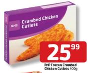 PnP Frozen Crumbed Chicken Cutlets - 400g