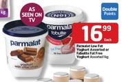 Parmalat Low Fat Yoghurt/Fabulite Fat Free Yoghurt Assorted - 1kg Each