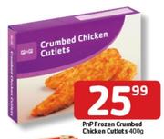 PnP Frozen Crumbed Chicken Cutlets- 400g