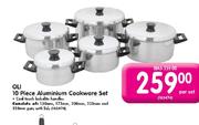 Oli 10 Piece Aluminium Cookware Set-Per Set