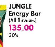 Jungle Energy Bar( All Flovour)-30's