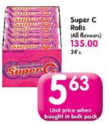 Super C Rolls(All Flovours) Each