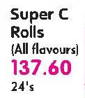 Super C Rolls (All Flavours)-24's