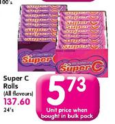 Super C Rolls (All Flavours)-Each