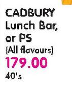 Cadbury Lunch Bar, Or PS(All Flavours)-40's