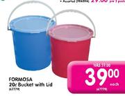 Formosa 20L Bucket With Lid-Each