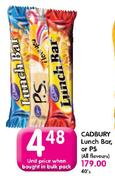 Cadbury Lunch Bar Or PS(All Flavours)
