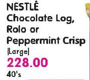 Nestle Chocolate Log, Rolo Or Peppermint Crisp(Large)-40's