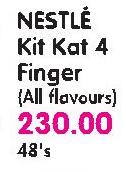 Nestle Kit Kat 4 Finger(All Flavours)-48's