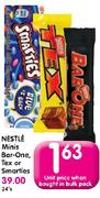 Nestle Minis Bar-One, Tex Or Smarties-Each