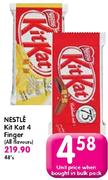 Nestle Kit Kat 4 Finger(All Flavours)-Each