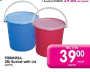 1Formosa 20L Bucket With Lid-Each