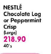 Nestle Chocolate Log Or Peppermint Crisp(Large)-40's