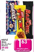 Nestle Minis(Bar One/Tex/Smarties)-Each