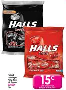 Halls Lozenges Poly Bag(All Flavours)-Each